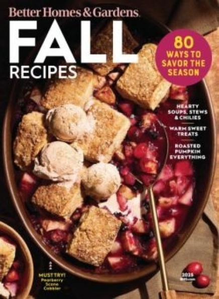 Better Homes and Gardens USA Fall Recipes 2025 
